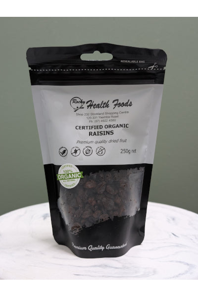 DC ORG RAISINS 250G