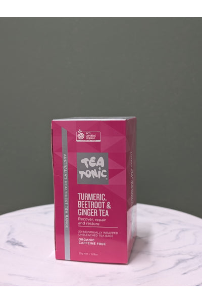 TEA TONIC ORG TURMERIC BEET GINGER TEA
