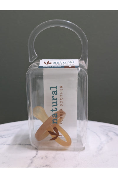 NATURAL RUBBER SOOTHER ROUNDED 0-3MTHS