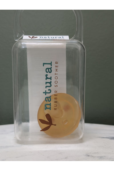 NATURAL RUBBER SOOTHER ROUNDED 3-6MTHS