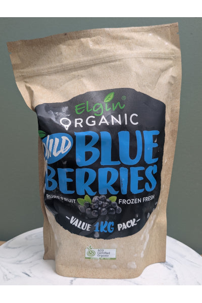 ELGIN ORGANIC BLUEBERRIES WILD  1KG