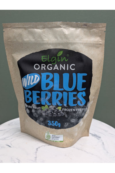 ELGIN ORGANIC BLUEBERRIES WILD 350GM