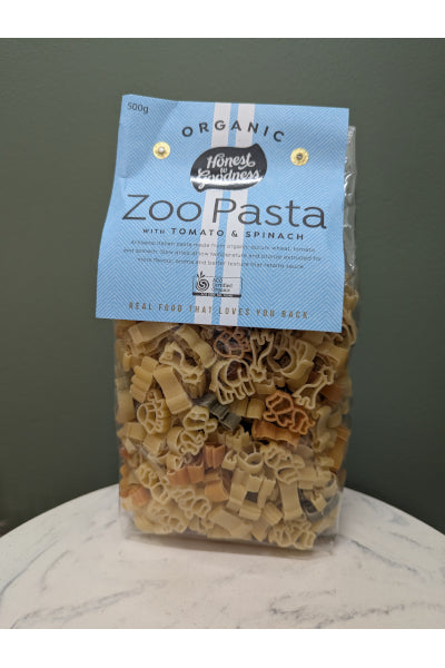 HTG ORG ZOO PASTA TOM & SPIN 500GM
