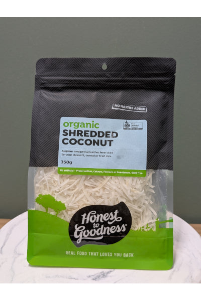 HTG ORG SHREDDED COCONUT 350GM