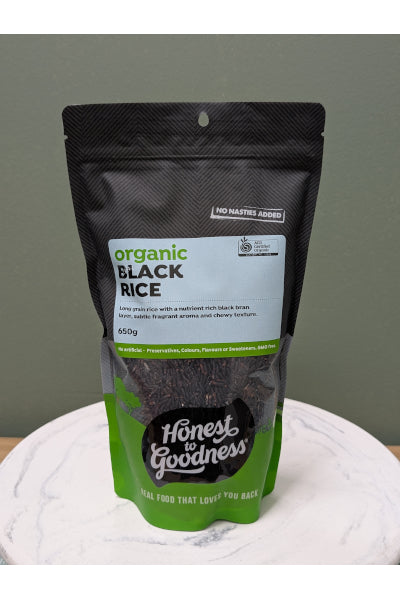 HTG ORGANIC BLACK RICE 650G