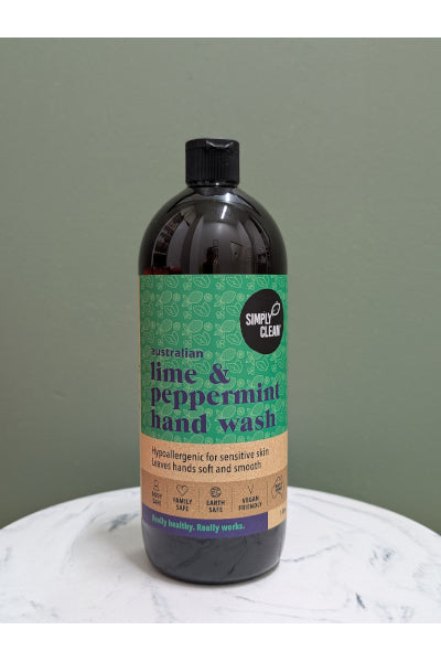 SIMPLY CLEAN LIME & P'MINT HAND WASH 1L