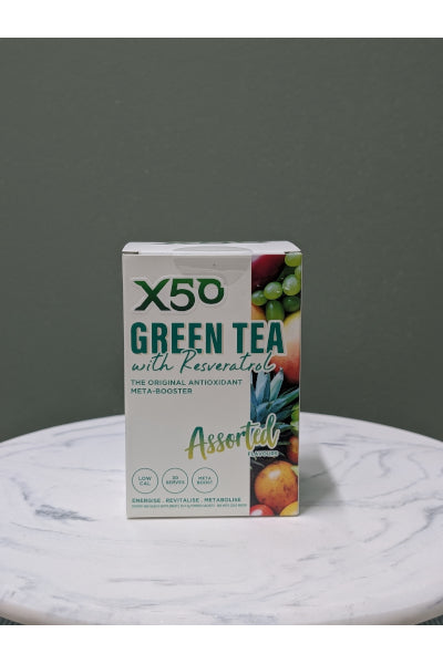 X50 GREEN TEA 6 ASSORT FLVR 30 SERVES
