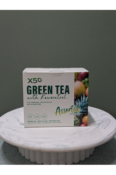 X50 GREEN TEA 6 ASSORT FLVRS 90 SERVES