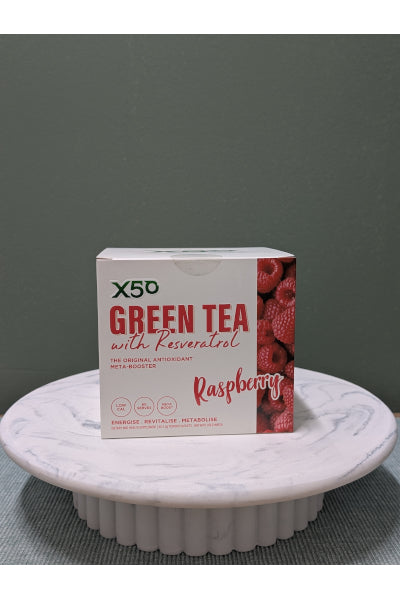 X50 GREEN TEA RASPBERRY 60 SERVES