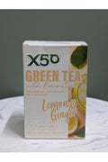 X50 GREEN TEA LEMON & GINGER 30 SERVE