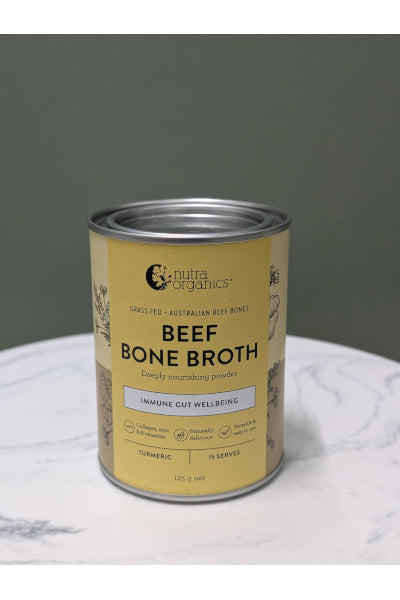 NUTRA NAT BEEF BONE BROTH TURMERIC 125GM