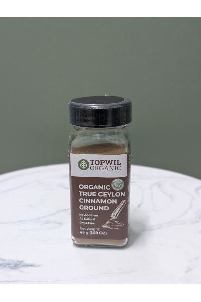 TOPWIL ORG CEYLON CINNAMON GROUND 45G