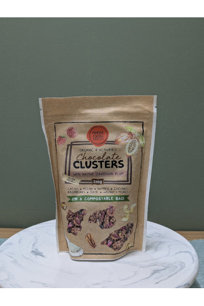 MINDFUL FOODS CHOC DAV PLUM CLUSTERS 200