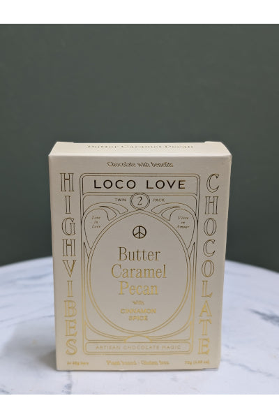 LOCO LOVE CARAMEL PECAN TWIN PACK 70G
