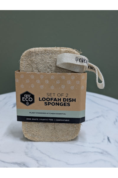 EVER ECO LOOFAH DISH SPONGE PK2