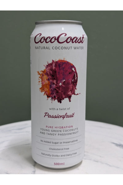 COCO COAST COCONUT WATER P FRUIT 500ML