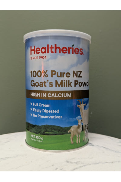 HEALTHERIES GOATS MILK POWDER 450GM