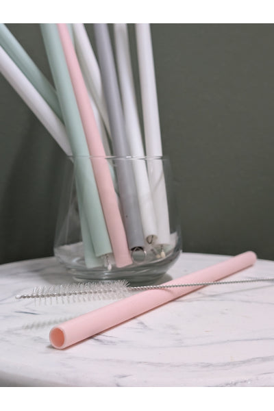 LITTLE MASHIES SILIC STRAW & BRUSH PINK
