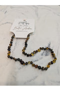 ZB AMBER BABY NECKLACE GREEN 32CM