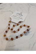 ZB AMBER BABY NECKLACE CHERRY ROSE 32CM