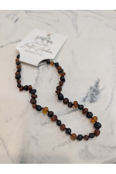 ZB AMBER BABY NECKLACE COGN/CHER RAW 32C