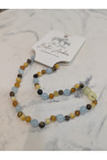 ZB AMBER BABY NECKLACE MULTI AQUAM 32CM