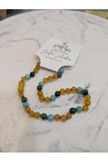 ZB AMBER BABY NECKLACE HONEY RAW AMA32CM