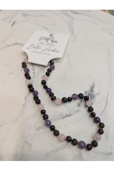ZB AMBER BABY NECKLACE CHERRY RQ AME32CM