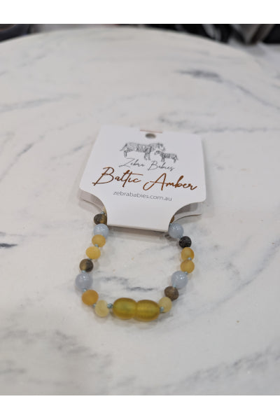 ZB AMBER BABY BRACELET HONEY + AMAZ 14CM
