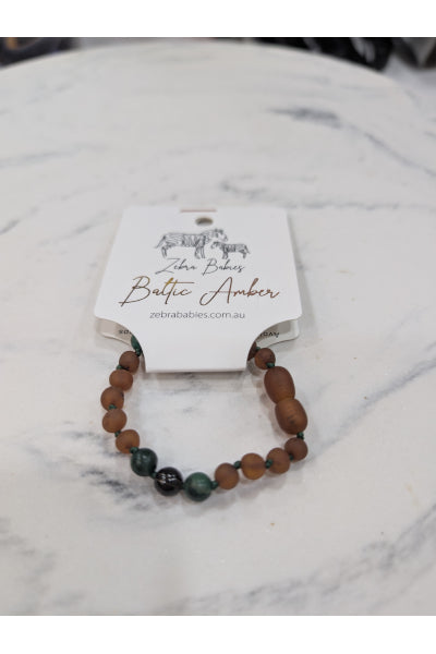 ZB AMBER BABY BRACELET COGNAC AJ+ SQ14CM